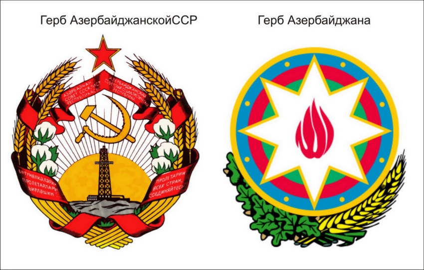 Герб азербайджанской республики фото