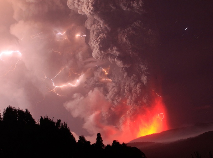 Извержение чилийского вулкана Пуйеуэ