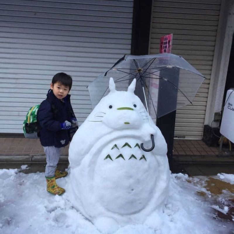снеговики в Японии