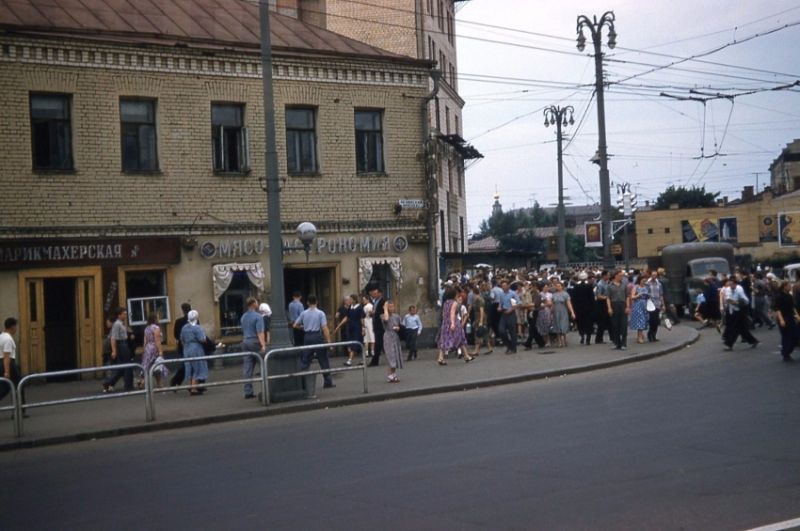 Москва и Ленинград 1958 года в цвете
