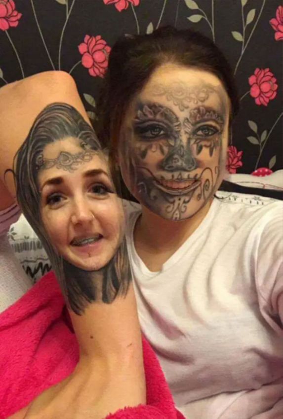 Что будет, если использовать замену лиц на фото с татуировкой 