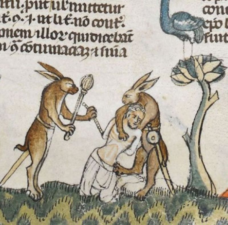 Дикие кролики-убийцы на рисунках средневековых монахов